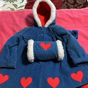 FISCHEL BY Johnston toddler jumper, lined coat and muffler. Vintage. 2T